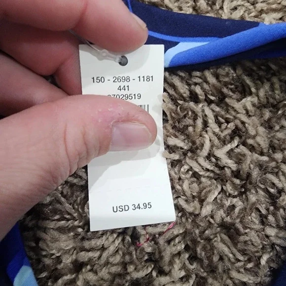 NWT Aerie OFFLINE Real Me Ruched Sports Bra Blue - Picture 5 of 6